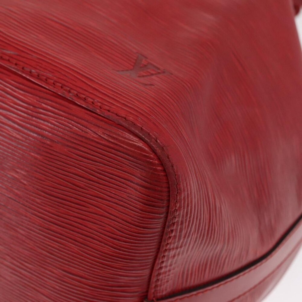Authentic LOUIS VUITTON Epi Petit Noe Shoulder Bag Red M44107 LV - Picture 7 of 16